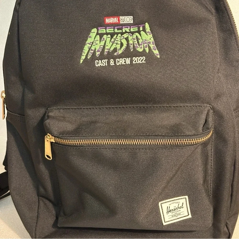 Secret Invasion Marvel Studios Cast & Crew Herschel Backpack And Hat RARE